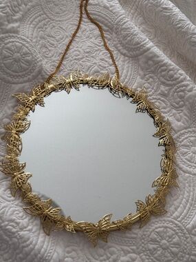 Gold Butterfly Statement Mirror